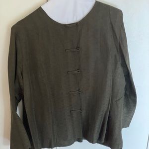 Eileen fisher raw silk stunning top